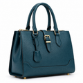 Structured Women's Handbag – Teal Blue